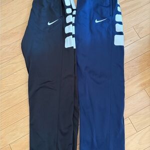 Nike Elite Mens Athletic Track Pants - Black and Navy